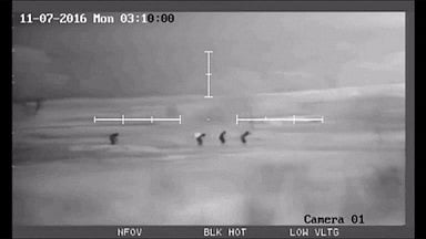 Infiltrators were caught on camera trying to infiltrate through the border in Jammu and Kashmir’s Hiranagar sector. (Photo: <b>The Quint</b>)