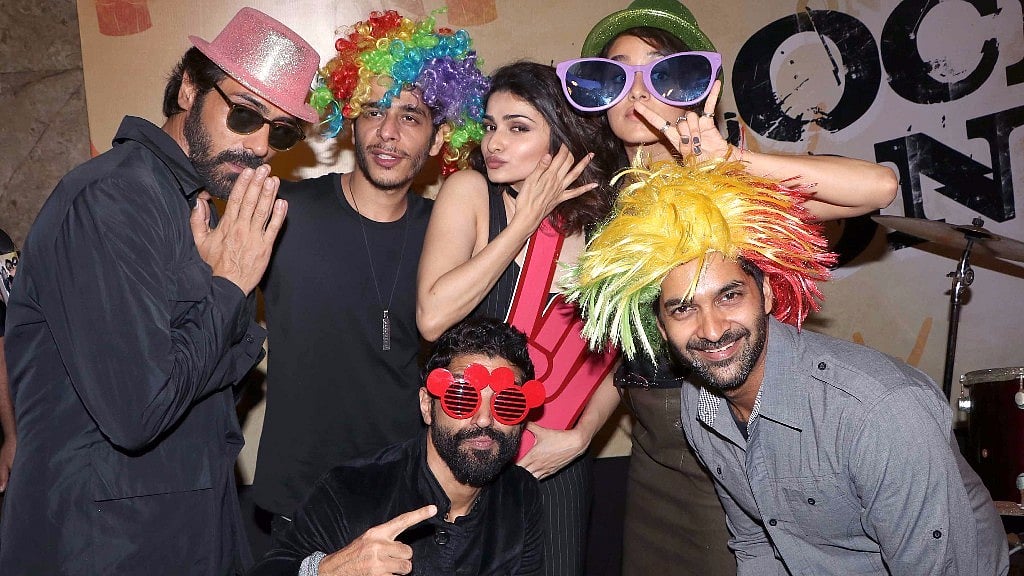The Rock On!! 2 team is in the mood for some fun. (Photo: Yogen Shah)