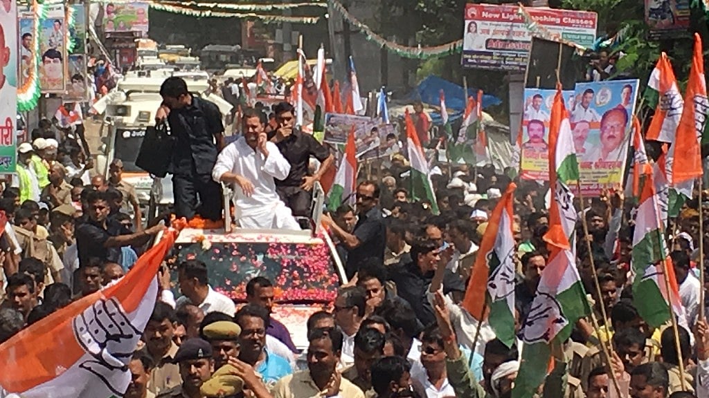 Phase 1 of Rahul Gandhi’s of ‘Kisaan Yatra’ came to an end at Lucknow. (Photo: Neeraj Gupta)