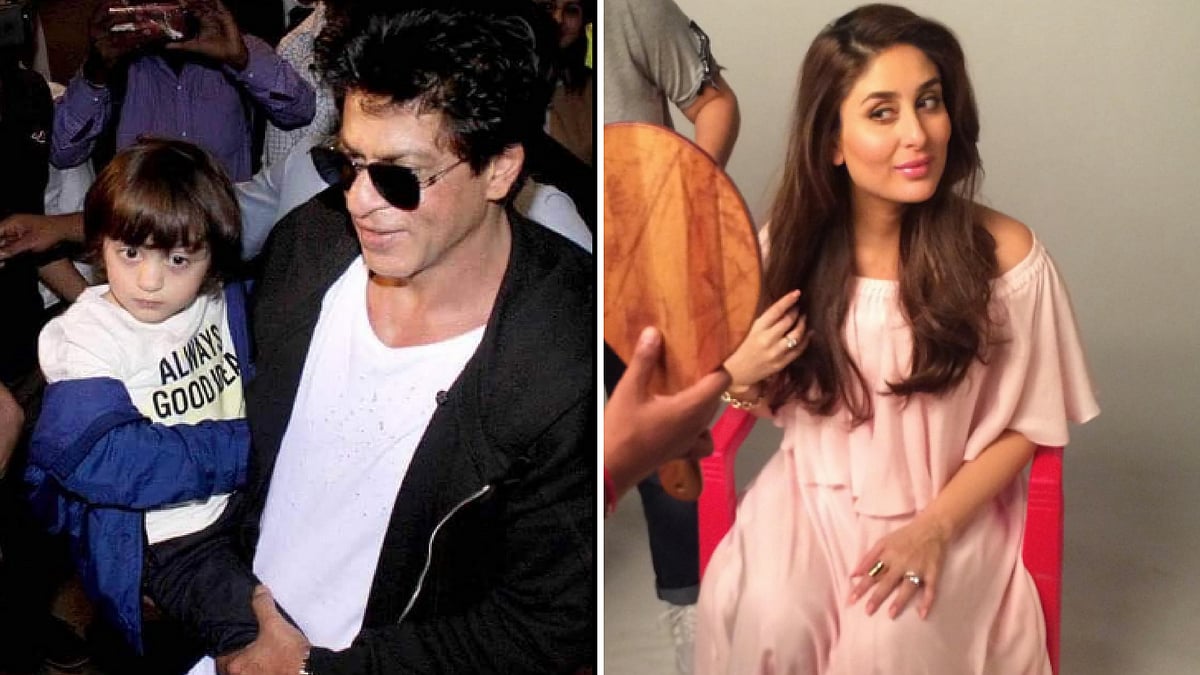 SRK- AbRam bond over Spiderman while Bebo will continue to work post pregnancy. (Photo Courtesy: Twitter/<a href="https://twitter.com/Fizaqureshi10">@Fizaqureshi10</a>/<a href="https://twitter.com/KareenaOnline">KareenaOnline</a>)