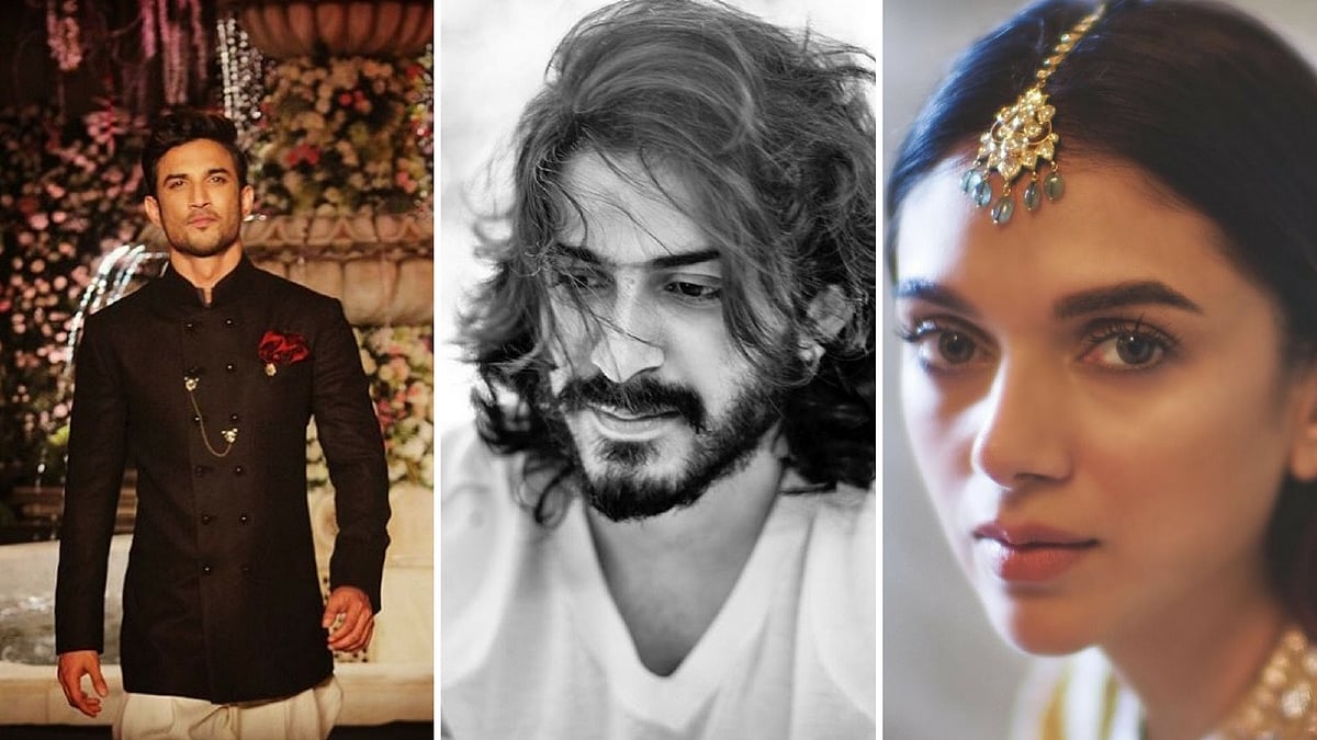 Sushant Singh Rajput, Harshvardhan Kapoor and Aditi Rao Hydari. (Photo Courtesy: Instagram)