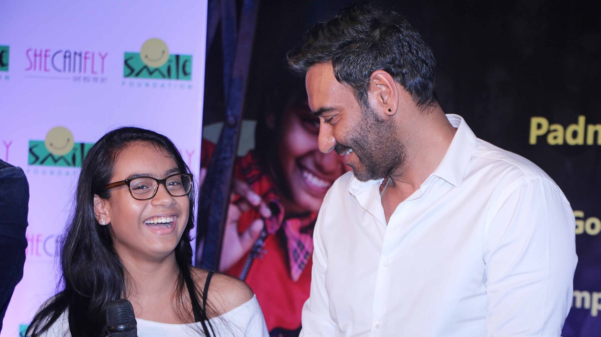 Ajay Devgn with daughter Nysa. (Photo: Yogen Shah)