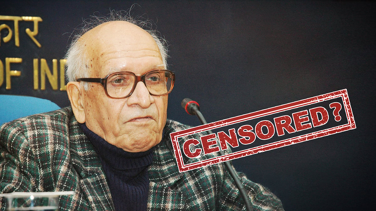 The late Bipan Chandra. (Photo altered by <b>The Quint</b>.)