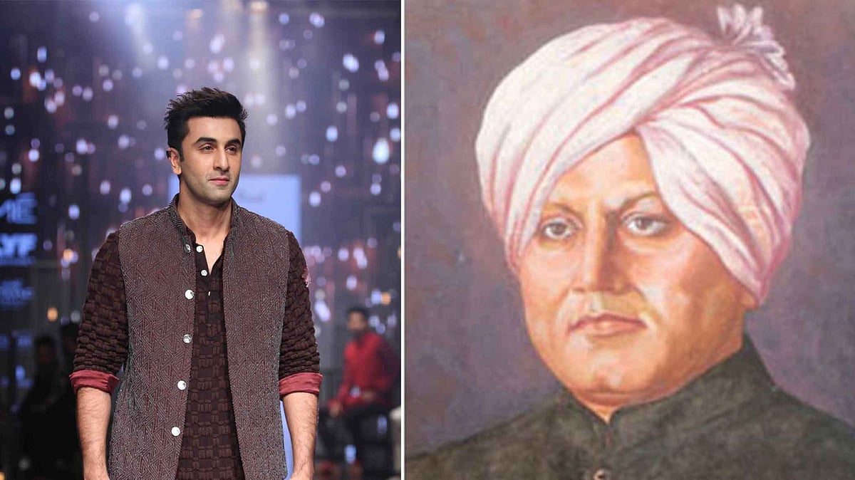 Ranbir Kapoor (L) and Balgandharva. (Photo: The Quint)