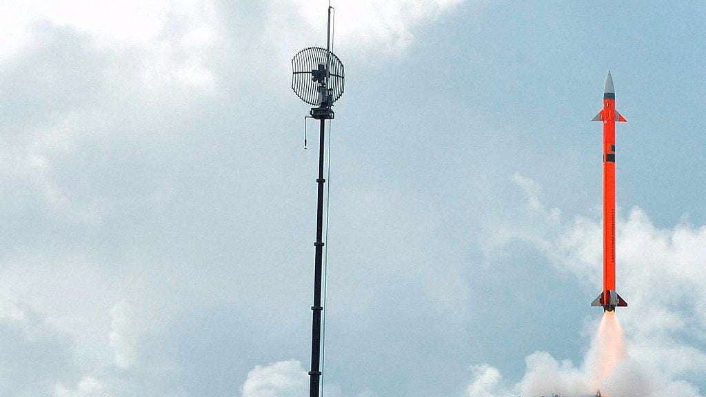 The long range missile, a product of a joint venture between India and Israel. (Photo: PTI)