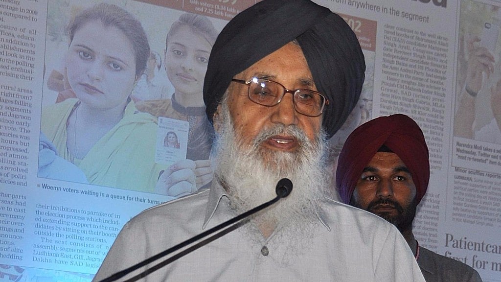 Shiromani Akali Dal (SAD) leader Parkash Singh Badal. (File Photo: IANS)