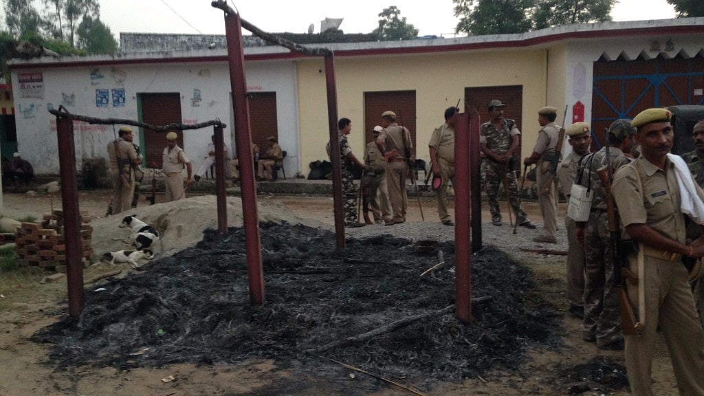 Three people were allegedly killed by a mob in Pedda village on Friday. (Photo Courtesy: Twitter/<a href="https://twitter.com/ItsKaraN007">@<b>ItsKaraN007</b></a>)