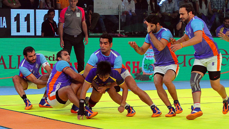 India beat Thailand 73-20. (Photo Courtesy: <a href="https://twitter.com/PuneriPaltan/status/789519046769127424">Twitter/IndiaKabaddi</a>)