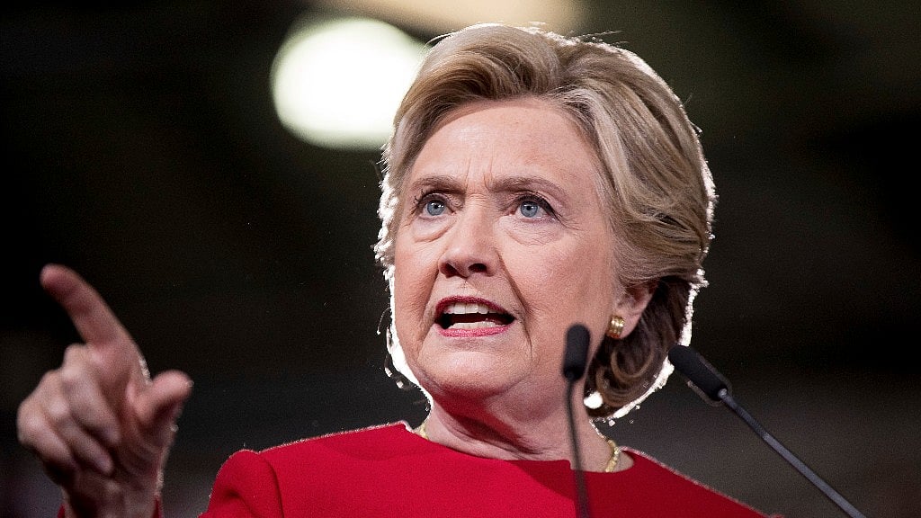 Democratic presidential candidate Hillary Clinton speaks at a rally at Kent State University in Kent. (Photo: AP)
