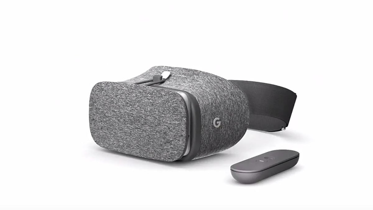Google’s Daydream VR headset. (Photo Courtesy: YouTube/<a href="https://www.youtube.com/user/Google">Google</a>)