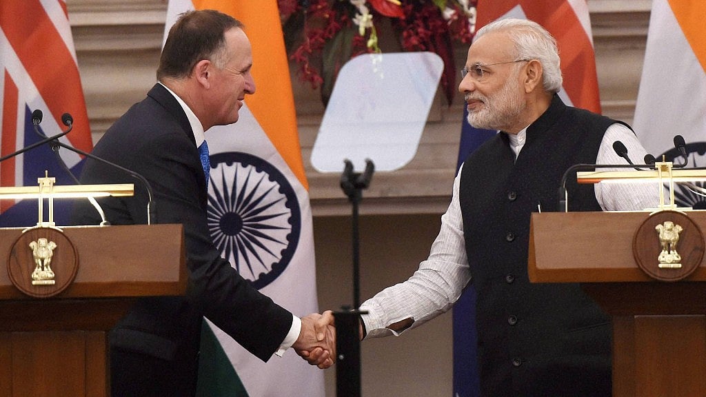 New Zealand Prime Minister John Key and India’s Prime Minsiter Narendra Modi (Photo: PTI)
