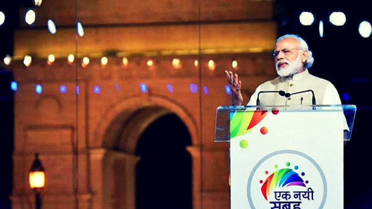 The Narendra Modi-led NDA government had organised a gala event at India Gate on May 29 to mark two years in office. (Photo: YouTube Screengrab)