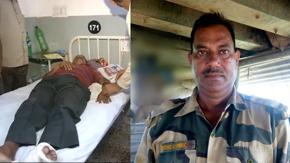 BSF Jawan Sushil Kumar succumbed to bullet injuries on Sunday. (Photo: ANI Screengrab)