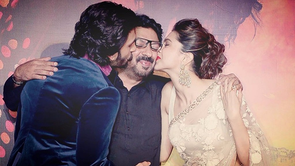Ranveer Singh and Deepika Padukone show Sanjay Leela Bhansali some love (Photo: Yogen Shah)