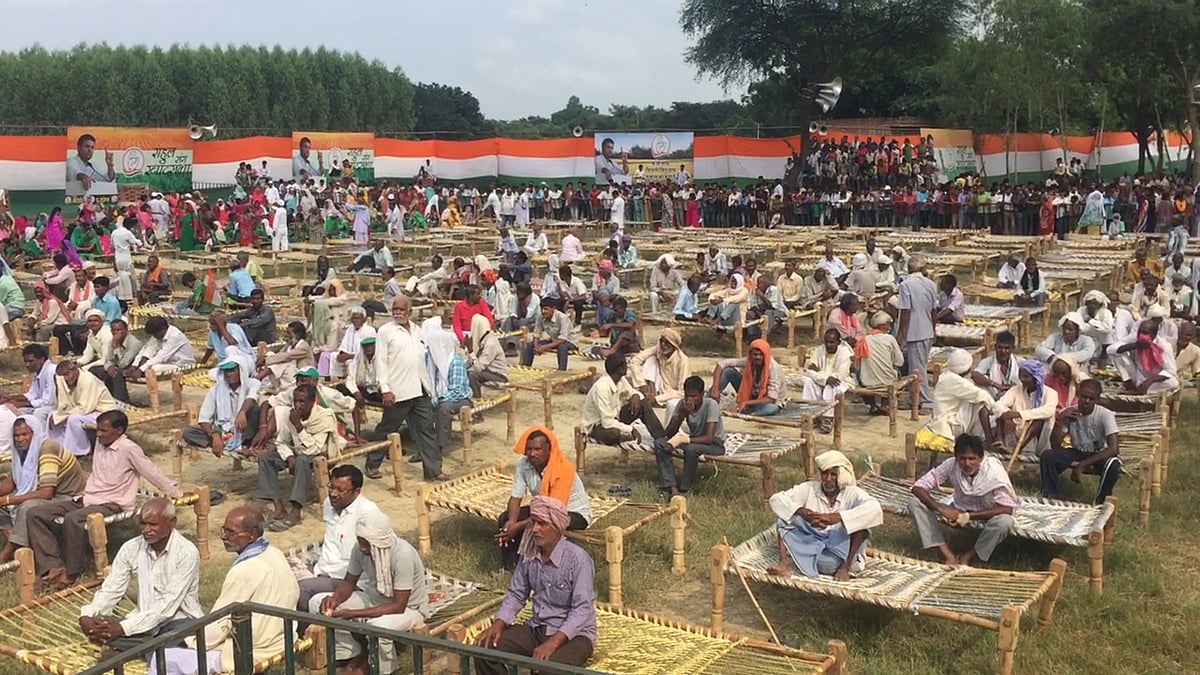 Rahul Gandhi’s Khat Sabha (Photo: <b>The Quint</b>)