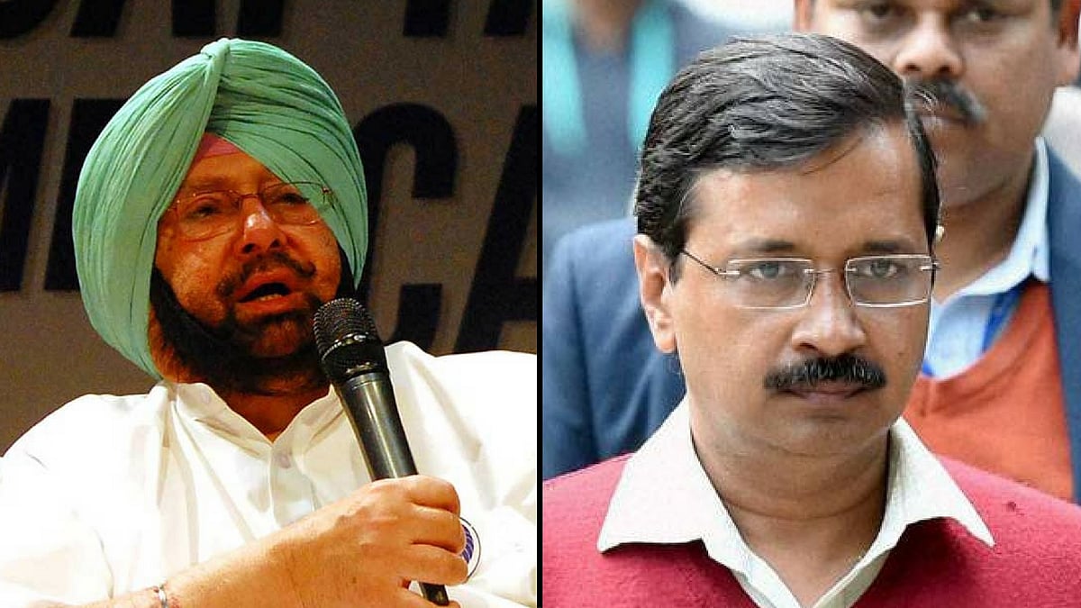 Punjab CM, Captain Amrinder Singh and Delhi CM, Arvind Kejriwal.