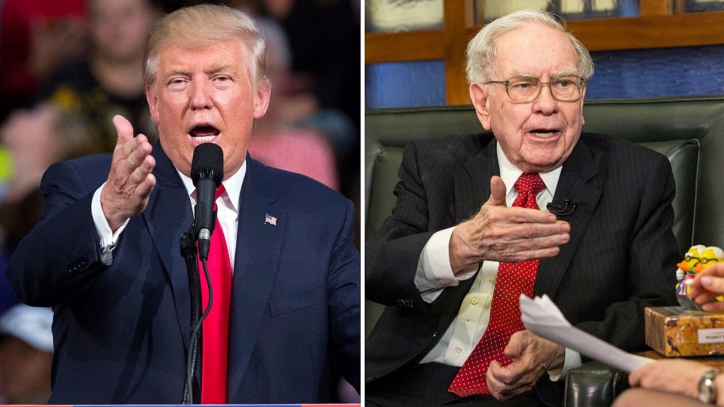 Warren Buffett has slammed Donald Trump for accusing him of taking a “massive” salary cut to avoid paying federal income tax. (Photo: <b>The Quint</b>)
