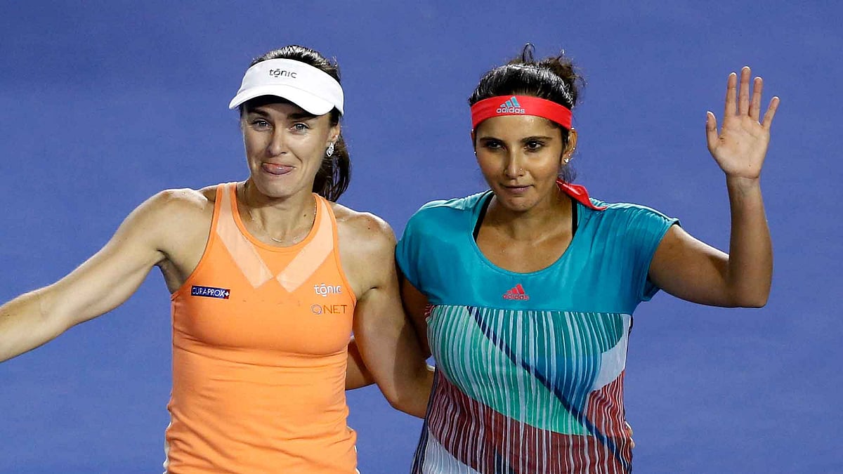 File picture of Martina Hingis and Sania Mirza (Photo: AP)