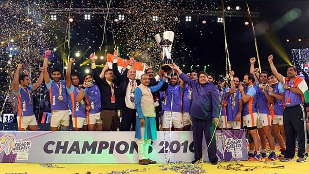 India won the Kabaddi final for the third consecutive time. (Photo courtesy: AP)