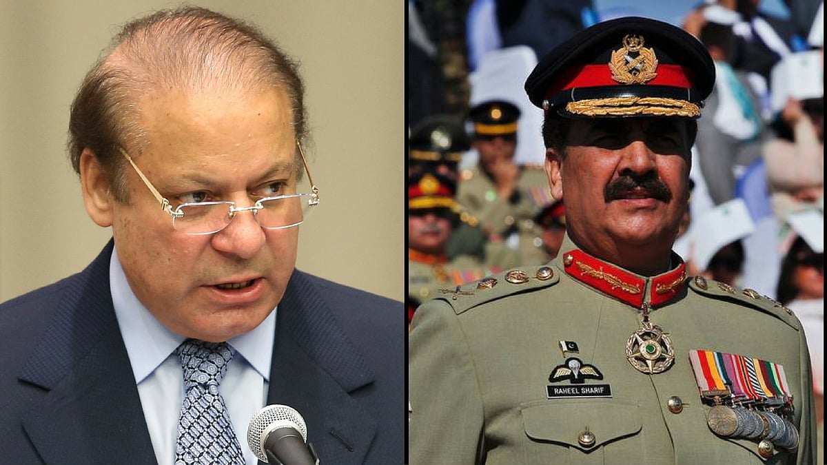 Pakistan PM Nawaz Sharif; Pak Army General Raheel Sharif (Photo: Reuters) 