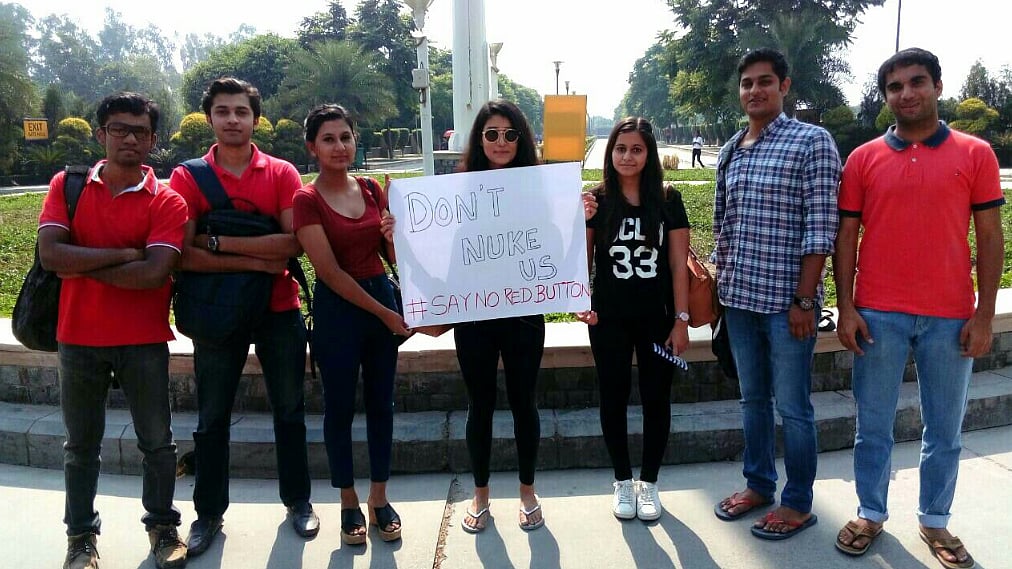 This message comes when both countries have threatened to use nuclear weapons and are on the brink of war. (Photo: Global Zero India)