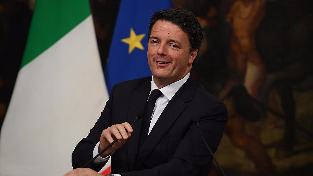 Italian Prime Minister Matteo Renzi at a press conference in Rome, Friday, 18 November 2016. (Photo: AP)