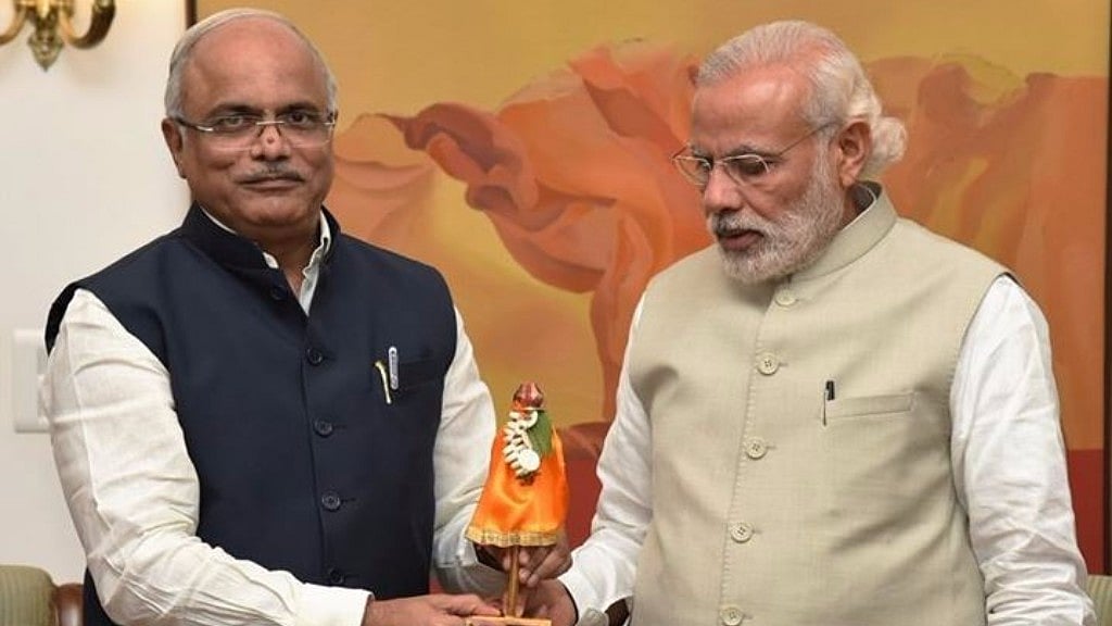

BJP national vice-president Vinay Sahasrabuddhe with Prime Minister Narendra Modi. (Photo courtesy: <a href="https://www.facebook.com/vinays57/">Dr Vinay Sahasrabuddhe</a>/Facebook)