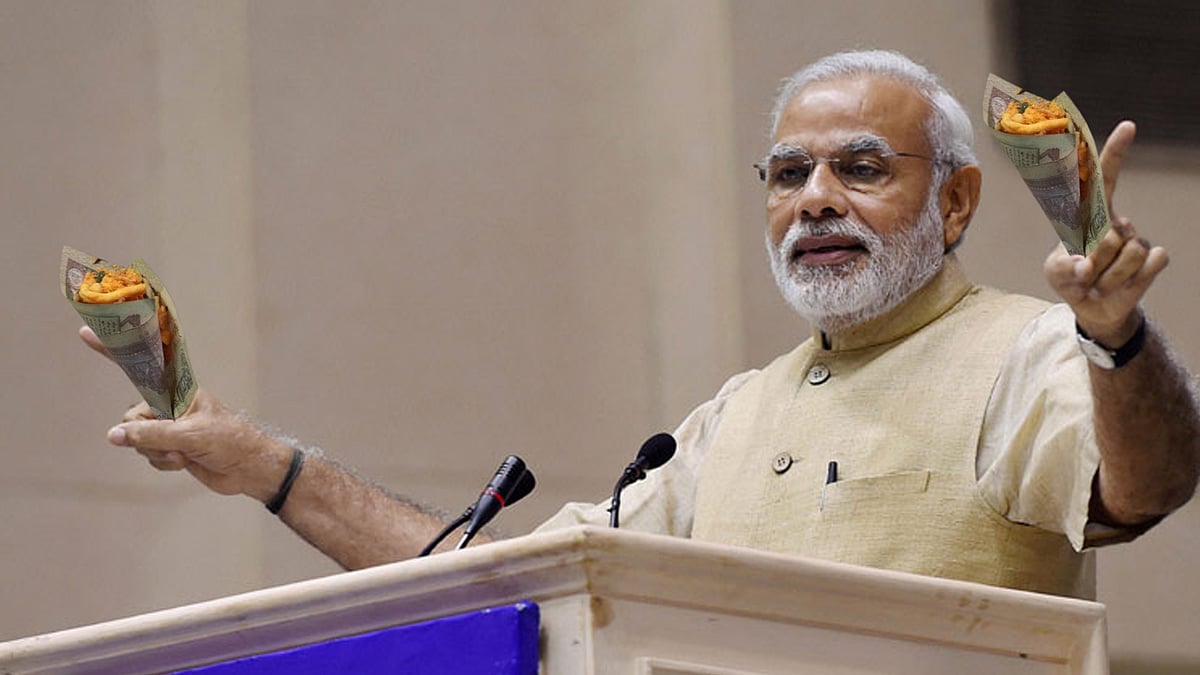 PM Narendra Modi (Photo altered by<b> The Quint</b>)