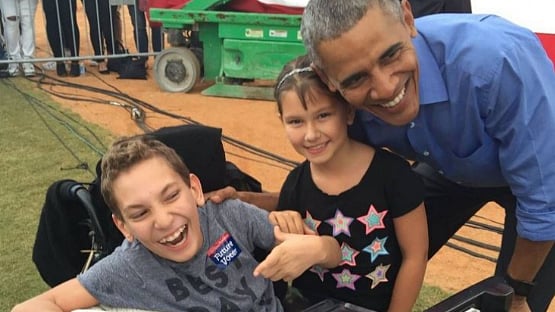 JJ Holmes was upset with the way Donald Trump mocked a disabled journalist last year. (Photo: Twitter <a href="https://twitter.com/MissMyrtle2">@MissMyrtle2</a>)