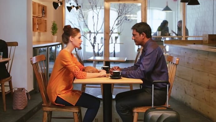 Kalki Koechlin and Adil Hussain in <i>Romeo and Juliet </i>set in contemporary times<i>. </i>(Photo Courtesy: <a href="https://mixtheplay.britishcouncil.org/romeo-and-juliet/interpretations">British Council</a>)