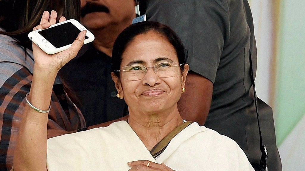 West Bengal Chief Minister Mamata Banerjee at a rally against demonetization, in Lucknow on Tuesday (Photo: PTI)