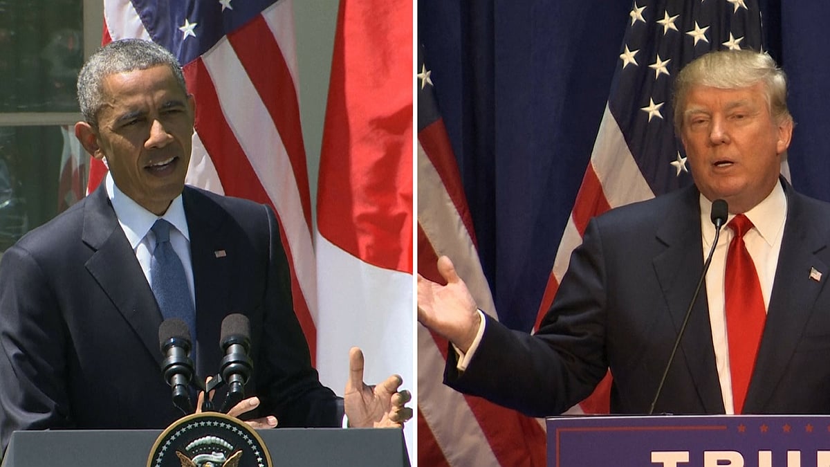 Democratic President Barack Obama called Republican Donald Trump to congratulate him on his election victory on Wednesday. (Photo: The Quint)