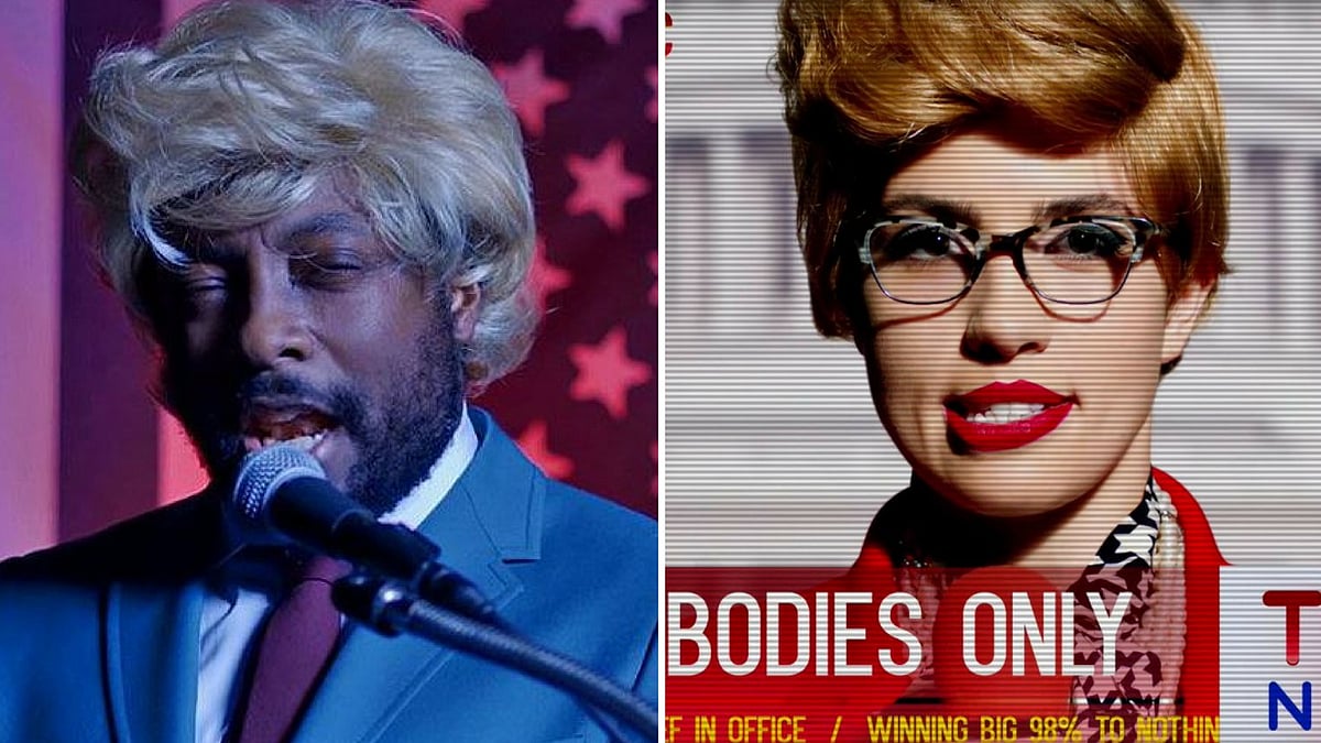 Singers will.i.am and Pussy Riot member Nadya Tolokonnikova