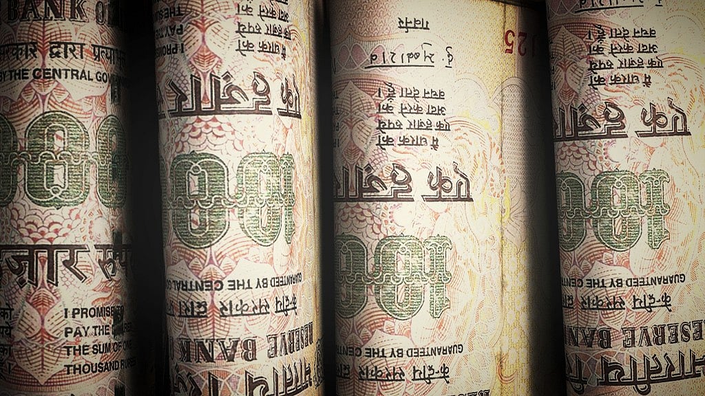 Representational photo of Rs 1,000 notes. (Photo: iStock/Altered by: <b>The Quint</b>)