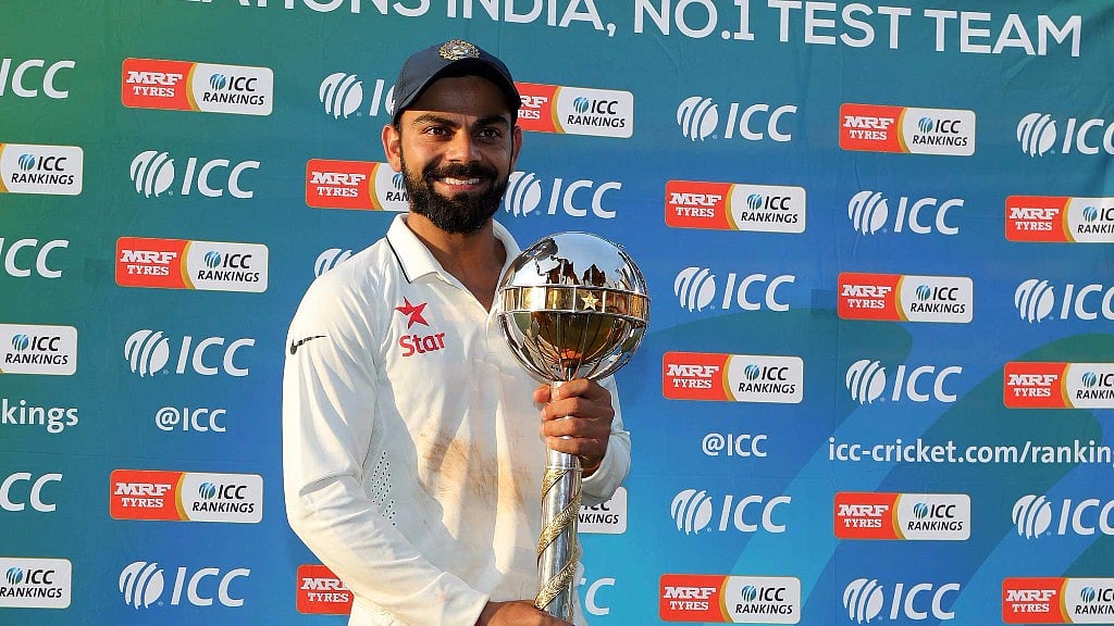 Virat Kohli has reached a career-high fourth position in the ICC Player Rankings for Test batsmen. (Photo: BCCI)