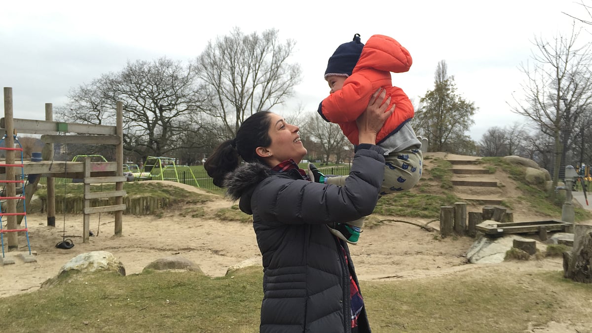 The author with her son. (Photo Courtesy: Simrat Ghuman)