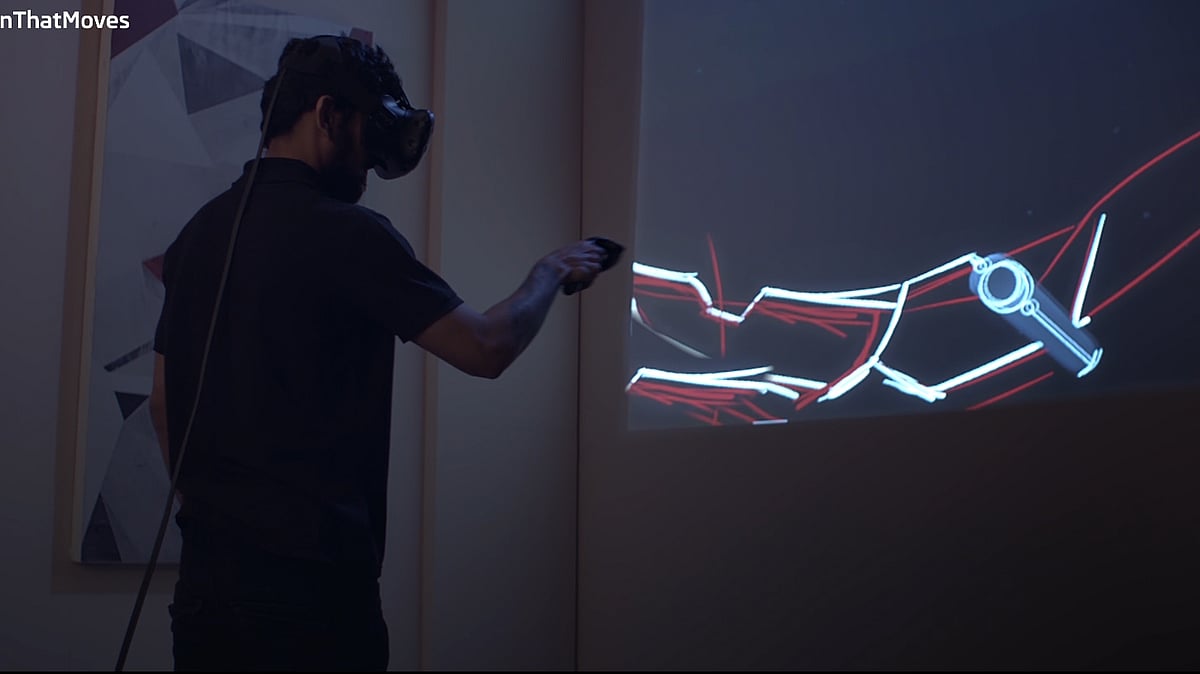 Tilt Brush rendition of the new Skoda Rapid. (Photo:Skoda)