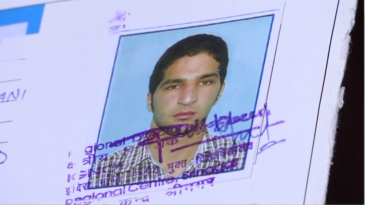 Khalid Muzaffar Wani - elder brother of Burhan Wani (Photo: AP screengrab)