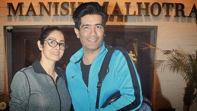 Sridevi with Manish Malhotra. (Photo: Yogen Shah)