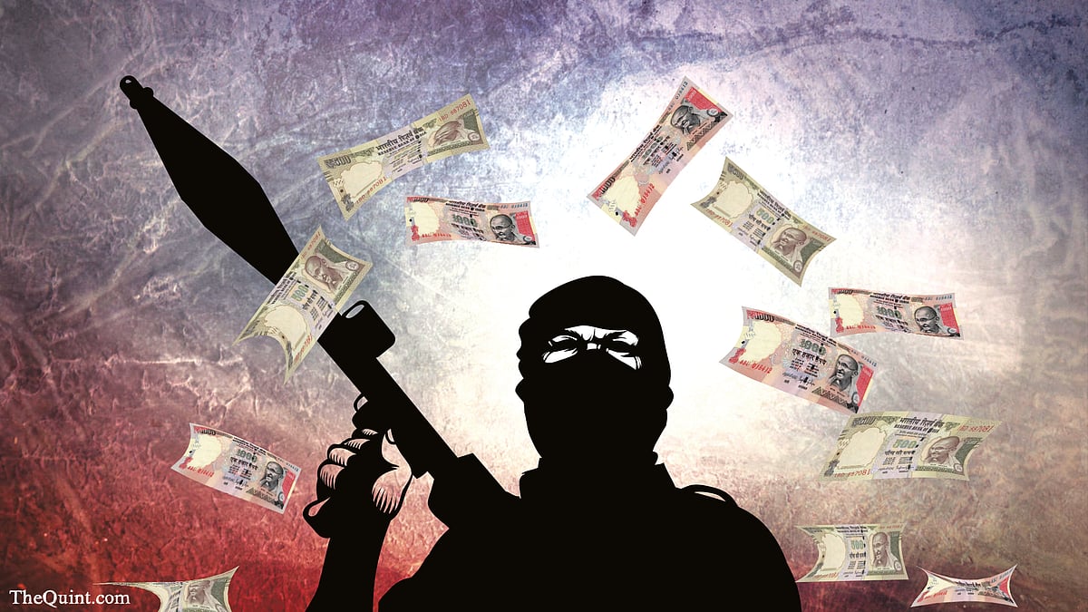 Terror financing in India does involve cash but that’s not the only way money changes hands. (Photo: The Quint)