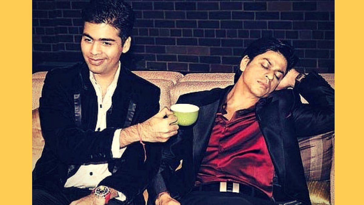 SRK wants to be on ‘Koffee With Karan’ when he’s 90, but we have a feeling he’ll be as sarcastic as Jerry Lewis. (Photo courtesy: <a href="http://www.metromela.com/fashion-gossip-koffee-with-karan/">Twitter/@metromela</a>)