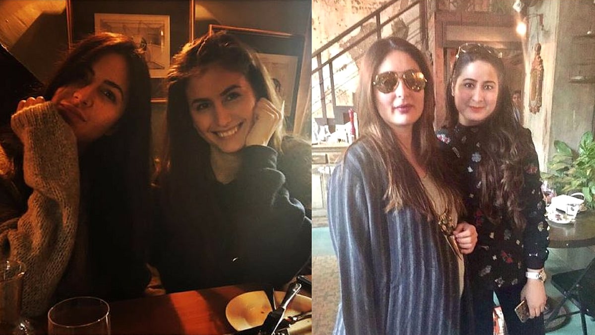 Katrina Kaif and Kareena Kapoor with their friends. (Photo courtesy: <a href="https://www.facebook.com/KatrinaKaif/photos/a.1740414832902388.1073741828.1740411316236073/1825422887734915/?type=3&amp;theater">Facebook/ katrina kaif</a> / <a href="https://www.instagram.com/p/BOpmaojAPc1/?taken-by=kareenafc&amp;hl=en">Instagram/ kareenafc</a>)