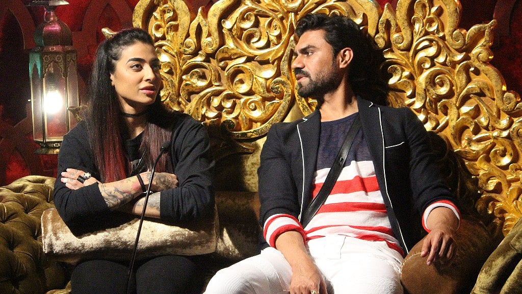 Bani and Gaurav slug it out in the confession room. (Photo courtesy: Colors)