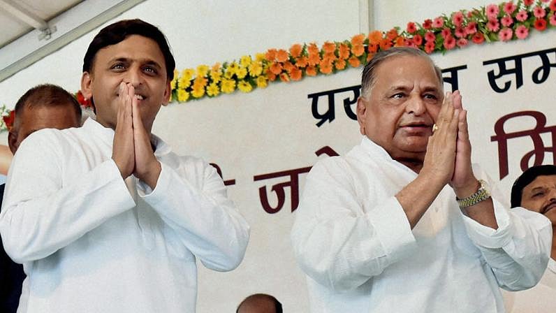 Akhilesh Yadav and Mulayam Singh Yadav (Photo: PTI)