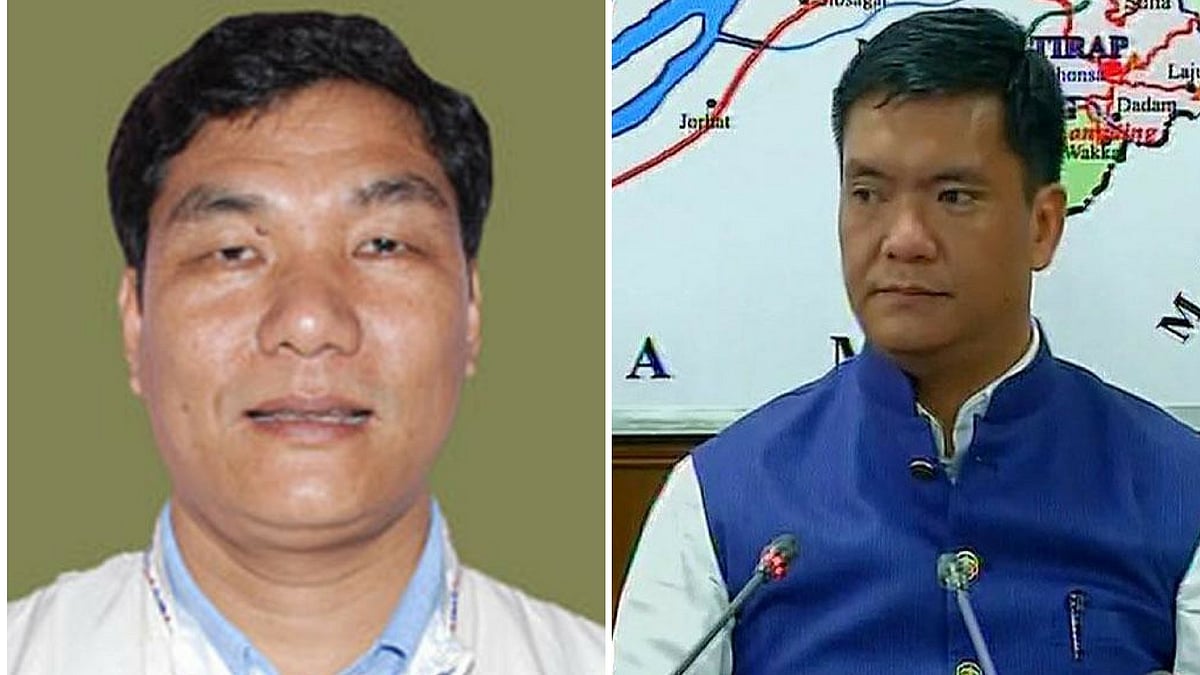 Takam Pario (L) and Pema Khandu (R). (Photo: <b>The Quint</b>)