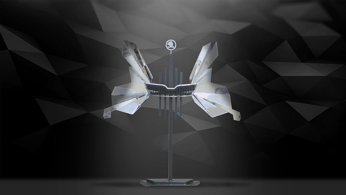 Skoda Rapid metal art work. (Photo: Skoda Rapid)