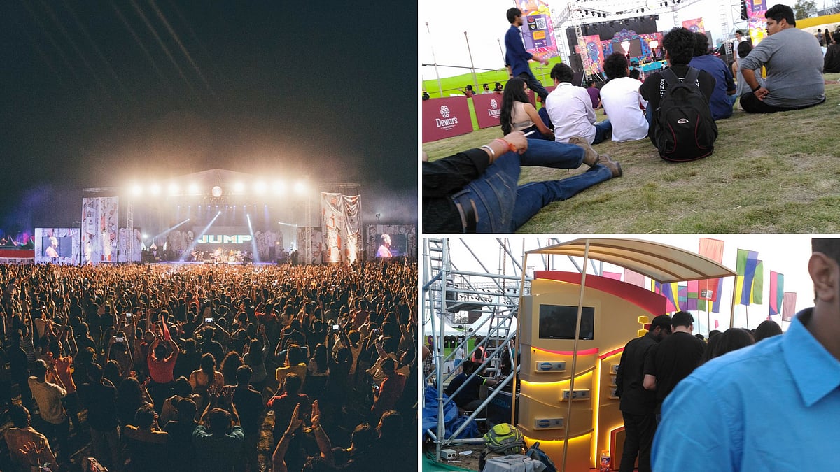 Why were people smoking in a public place? (Photo Courtesy: <a href="https://www.facebook.com/pg/nh7weekender/photos/?tab=album&album_id=1175366482546206">Facebook/Bacardi NH7 Weekender</a>; Saahil Dama)