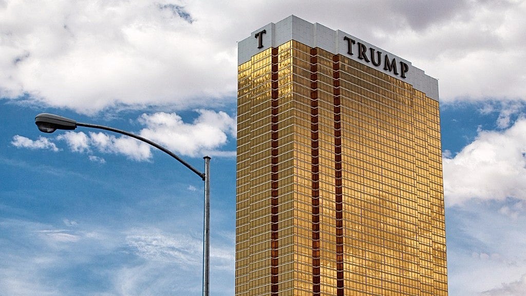 The Trump hotel Las Vegas has exterior windows coated in 24 carat gold. (Photo: iStock)