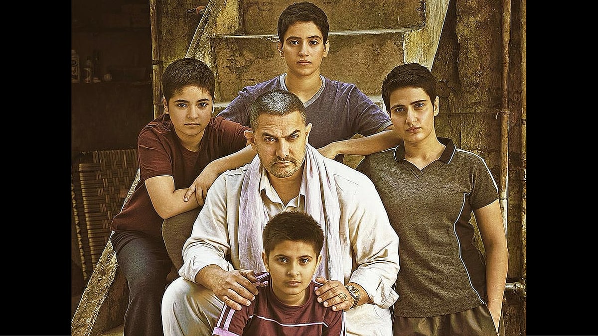 Aamir Khan in a poster of <i>Dangal</i>. (Photo Courtesy: Twitter)