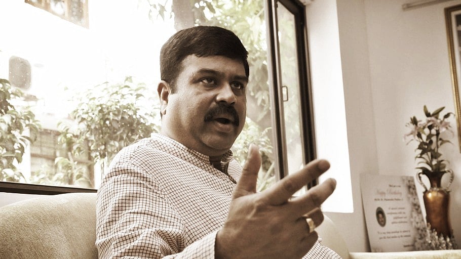 Petroleum Minister Dharmendra Pradhan. (Photo: <b>The Quint</b>)